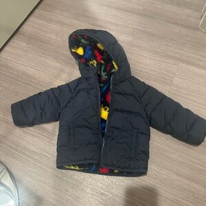 Reversible Old Navy Kids' Navy Jacket with Multicolor Lining